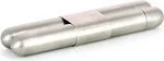 Adorini cigar case high-grade steel satin finish/cedar 2 cigars