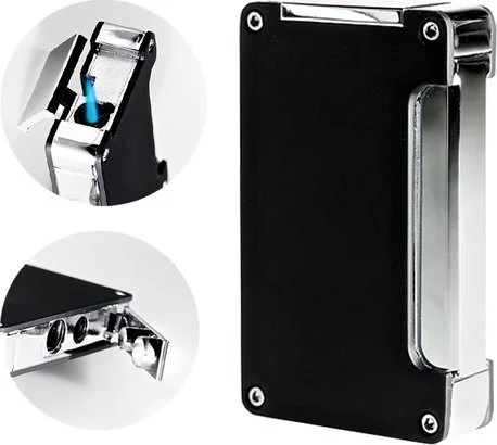 Adorini Jet-flame lighter - black Adorini Jet-flame lighter - black