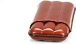 Martin Wess Havane Triple Case for Coronas Goatskin  photo 5