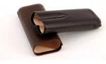 Davidoff Cigar Case XL-2 Brown Leather 'Leaf'