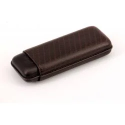 Davidoff Cigar Case XL-2 Brown Leather 'Enjoy'