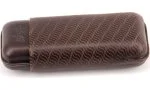 Davidoff cigar case leather R-2 brown 3
