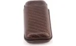 Davidoff cigar case leather R-2 brown 3