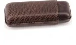 Davidoff cigar case leather R-2 brown 3