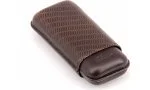 Davidoff cigar case leather R-2 brown 3