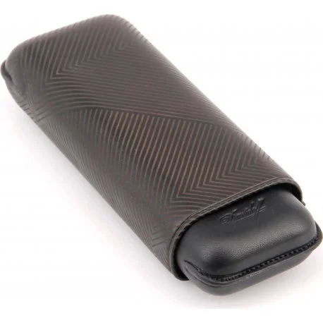 Davidoff cigar case XL-2 leather black leaf