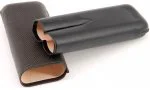 Davidoff cigar case XL-2 leather black leaf