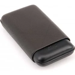 Davidoff cigar case XL-3 leather black leaf