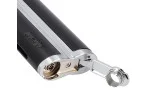 adorini Single Jet Curve Lighter Black / Satin Silver incl. Cigar Punch photo 2