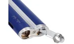 adorini Single Jet Curve Lighter Blue / Satin Silver incl. Cigar Punch photo 2