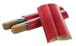 Lubinski Cigar Case Leather 2 Robusto red photo 4