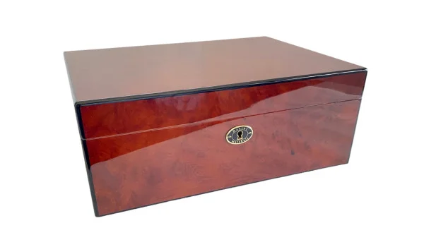 Daniel Marshall Burl Humidor Auburn for 125 Cigars photo 3