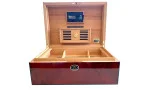 Daniel Marshall Burl Humidor Auburn for 125 Cigars photo 7