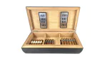 Pegasus Konvex Humidor Frosted Bamboo Black 80 photo 2