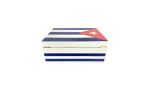 Cigar Humidor White with Cuban Flag 50-75 Cigars photo 4