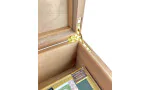 Cigar Humidor White with Cuban Flag 50-75 Cigars photo 6