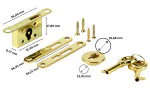 Humidor Swing bolt Lock Standard Set Gold photo 2
