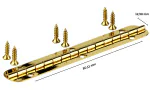 Small piano hinge gold 80mm photo 5