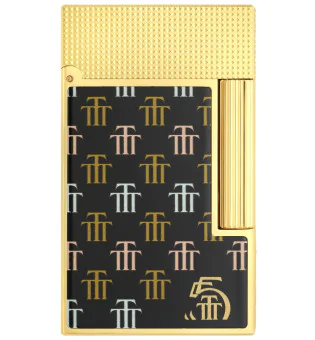 S.T. Dupont Ligne 2 Lighter Trinidad Lacquer and Yellow Gold C16077