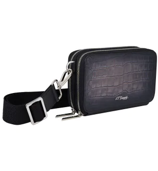 S.T. Dupont Le Grand Atelier Cigar Crossbody Bag Black 141052