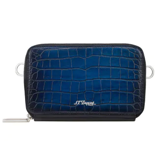 S.T. Dupont Le Grand Atelier Cigar Crossbody Bag Blue 141352