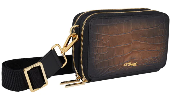 S.T. Dupont Le Grand Atelier Cigar Crossbody Bag Havana 141452