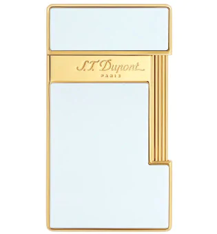 S.T. Dupont Slimmy Lighter White Lacquer Gold 028004