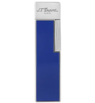 S.T. Dupont Twiggy Lighter Blue Lacquer Chrome 030005