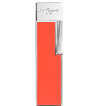 S.T. Dupont Twiggy Lighter Coral Lacquer Chrome 030011