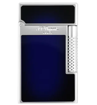 S.T. Dupont Le Grand Cling Lighter Sunburst Blue Lacquer Palladium C23013