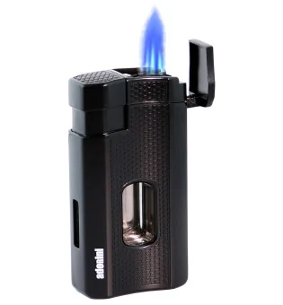 adorini Triple Jet Lighter V-Cut Black