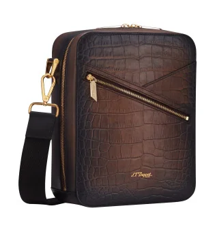 S.T. Dupont Le Grand Atelier Cigar Crossbody Bag Havana 141453