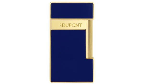 S.T. Dupont Slimmy Lighter Blue Lacquer Gold 028225