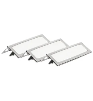 adorini Label Clips Metal silver pack of 3