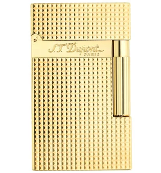 S.T. Dupont Ligne 2 Lighter Fine Diamond-Head Yellow Gold