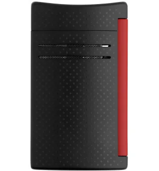 S.T. Dupont Maxijet lighter Black Matt & Red Punched Effect