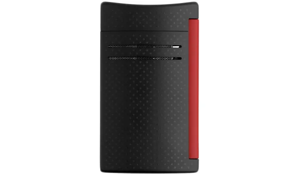 S.T. Dupont Maxijet lighter Black Matt & Red Punched Effect