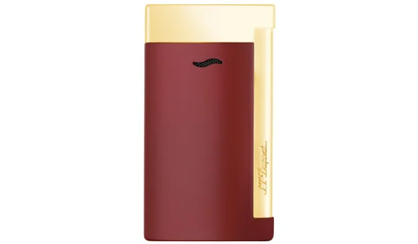 S.T. Dupont Slim 7 Lighter Lotus Red/Gold Finish