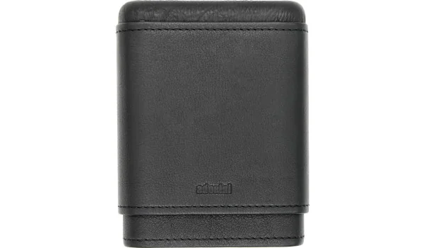 adorini Real Leather Case for 3-5 Cigars Black