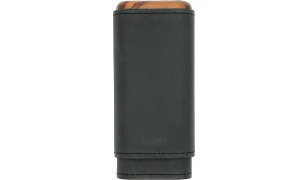 adorini Adaptable Genuine Leather Cigar Case Black 2-3