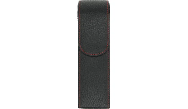 adorini pocket cigar case 2 cigars black with red yarn