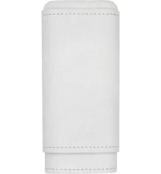 adorini cigar case real leather 2-3 cigars white