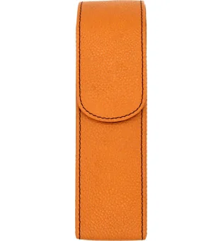 adorini pocket cigar case orange with black yarn