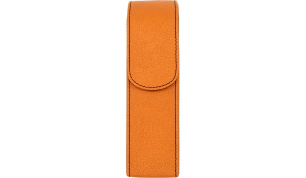 adorini pocket cigar case orange with black yarn