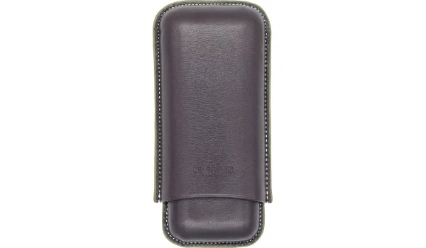 Jemar Leather Double Cigar Case Edge Barniz 464/2