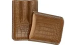 Jemar Leather Triple Cigar Case Coco Camel 464/3 photo 3