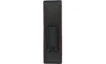 adorini pocket leather cigar case 2 cigars black and red yarn with pouch for cutter or lighter photo 11