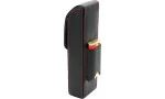 adorini pocket leather cigar case 2 cigars black and red yarn with pouch for cutter or lighter photo 17