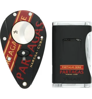 Cutter and Lighter Set Partagas Serie Xikar 2017