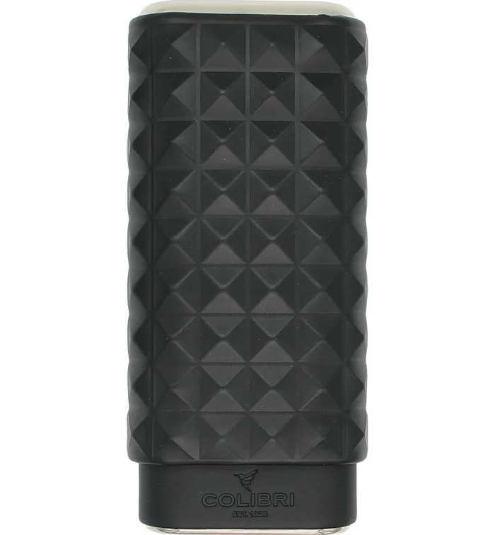 Colibri Cigar Case Quasar Black and Chrome